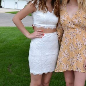 White Lace 2 piece set